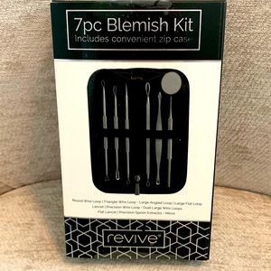 Revive 7 piece blemish kit with convenient zip case